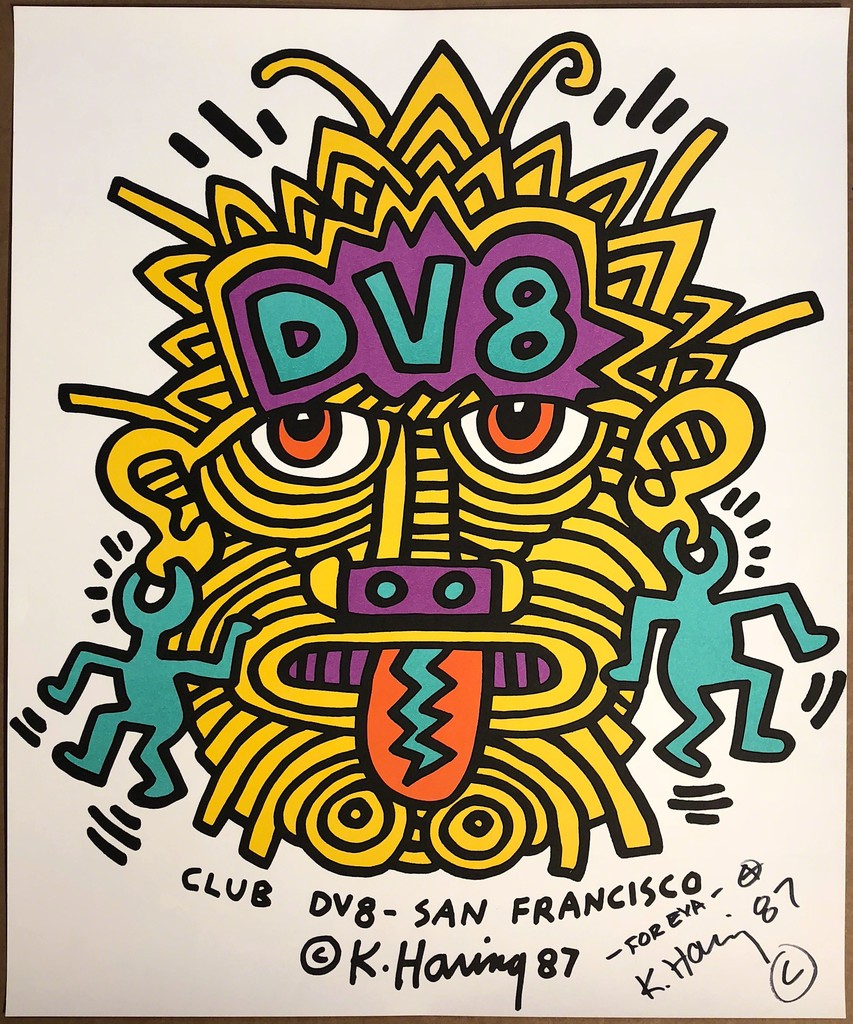 Keith Haring, Club DV8- San Francisco, 1987