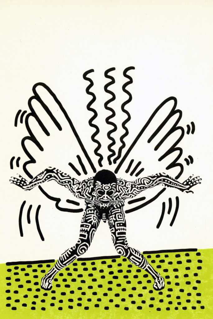 Keith Haring, Keith Haring Into 84 (Keith Haring Tony Shafrazi announcement), 1983