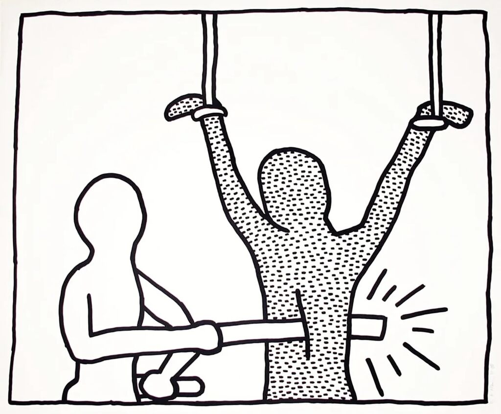 Keith Haring, The Blueprint Drawings: One Plate, 1990