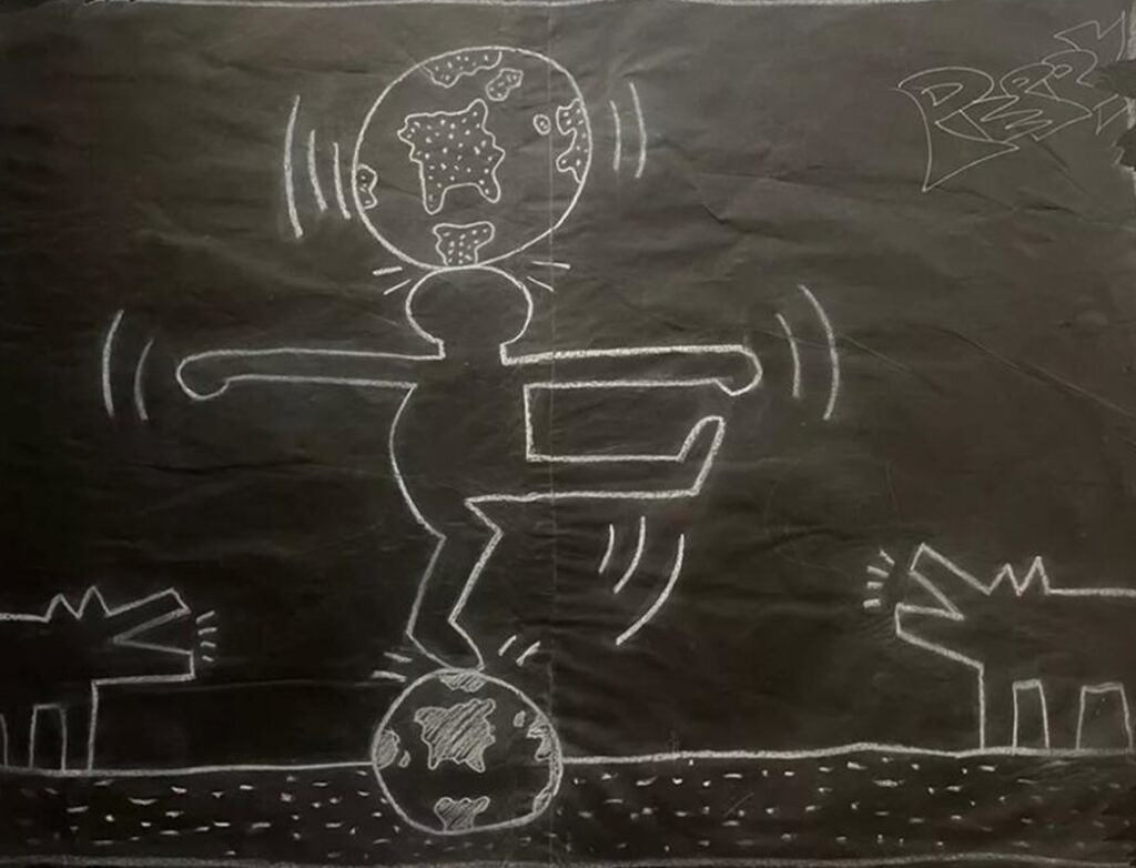 Keith Haring, Untitled (Subway Drawing), 1984