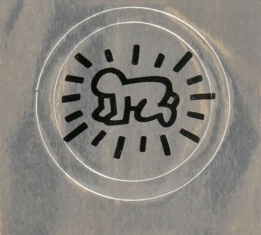 Keith Haring, Original Keith Haring Pop Shop sticker, ca. 1986