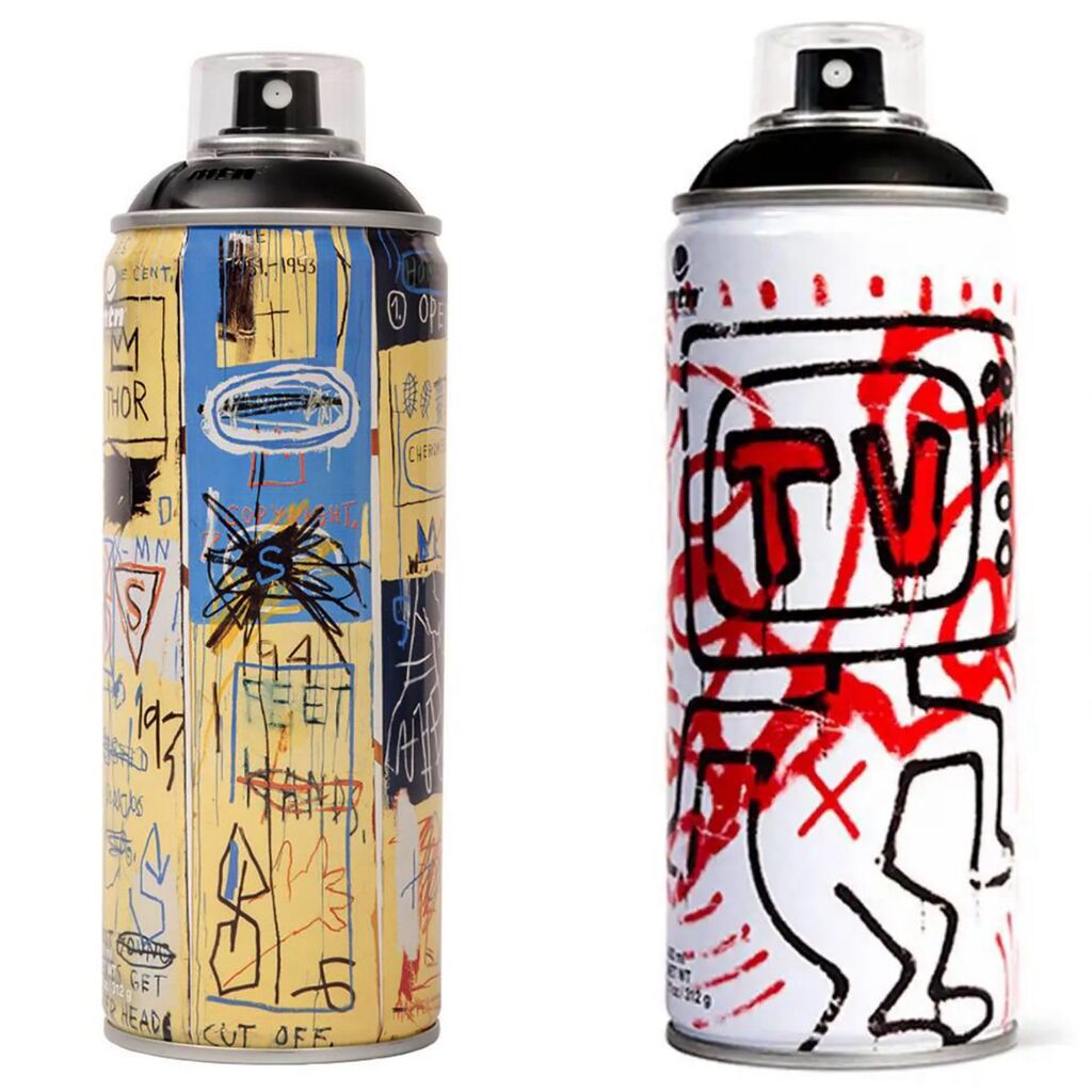 Keith Haring, Limited edition Basquiat Haring spray paint cans, ca. 2017