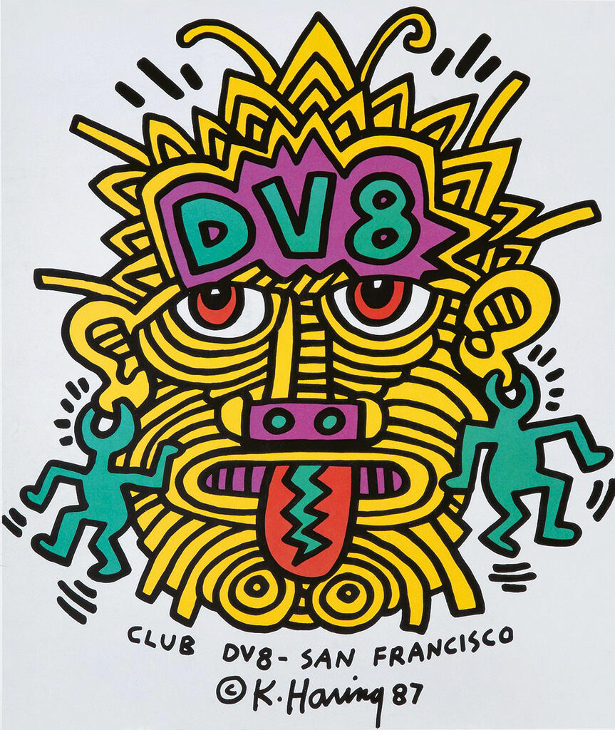 Keith Haring, Keith Haring DV8 poster, 1987