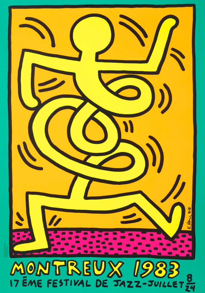 Keith Haring, Montreux Jazz Festival Poster, 1983