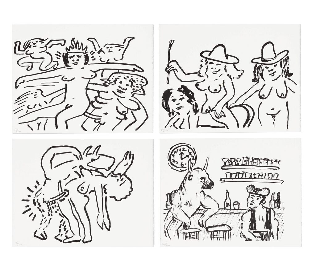 Keith Haring Fault Lines 1986 (4 works), image 1