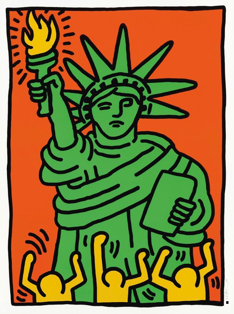 Keith Haring, Statue of Liberty, 1986