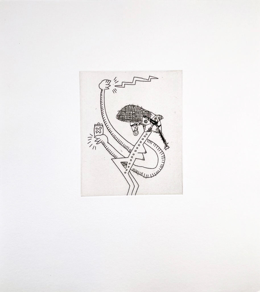 Keith Haring, Untitled (w/ Sean Kalish) #9, 1989