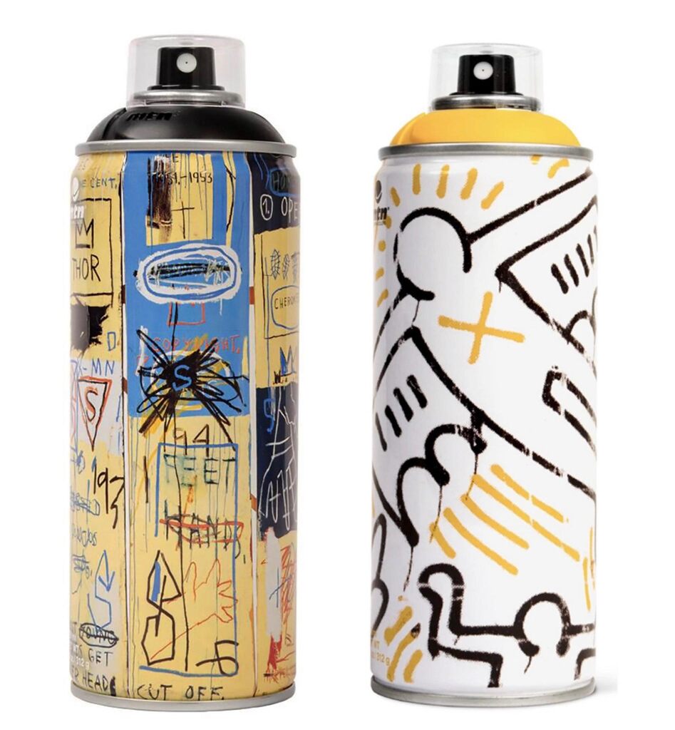 Limited edition Basquiat Keith Haring Spray Paint Cans, image 1