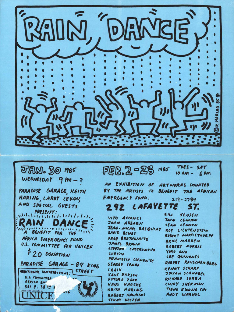 Keith Haring Rain Dance 1985, image 1