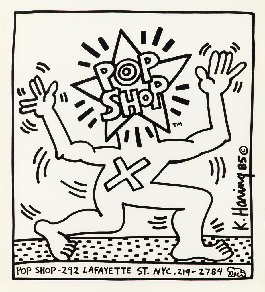 Keith Haring, Keith Haring Pop Shop poster 1986, 1986