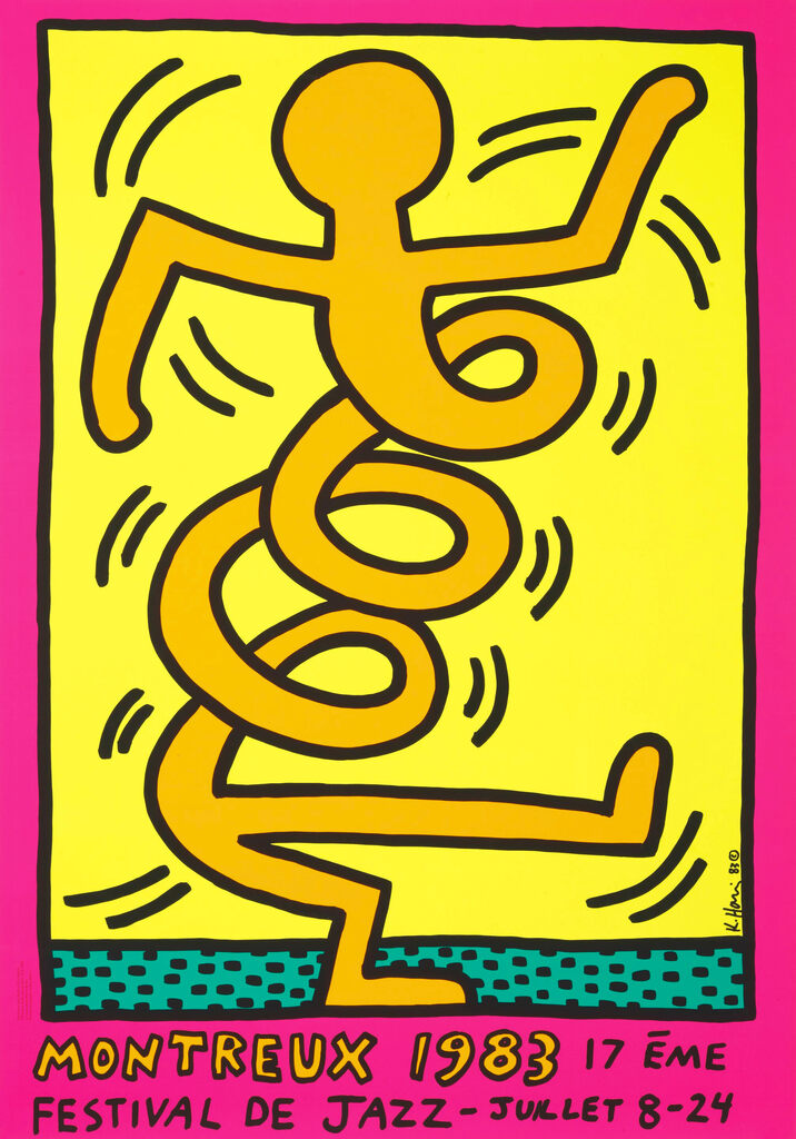 Keith Haring, Montreux Jazz Festival Poster, 1983