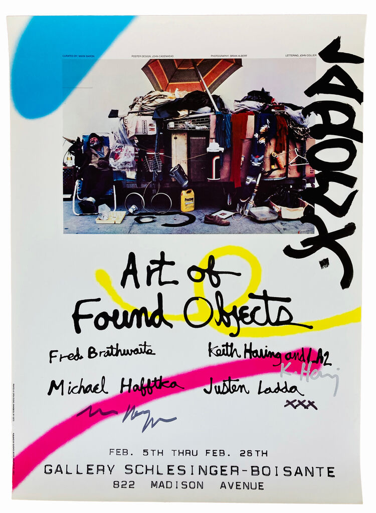 Signed Keith Haring exhibition poster 1983 (Keith Haring 1983), image 1