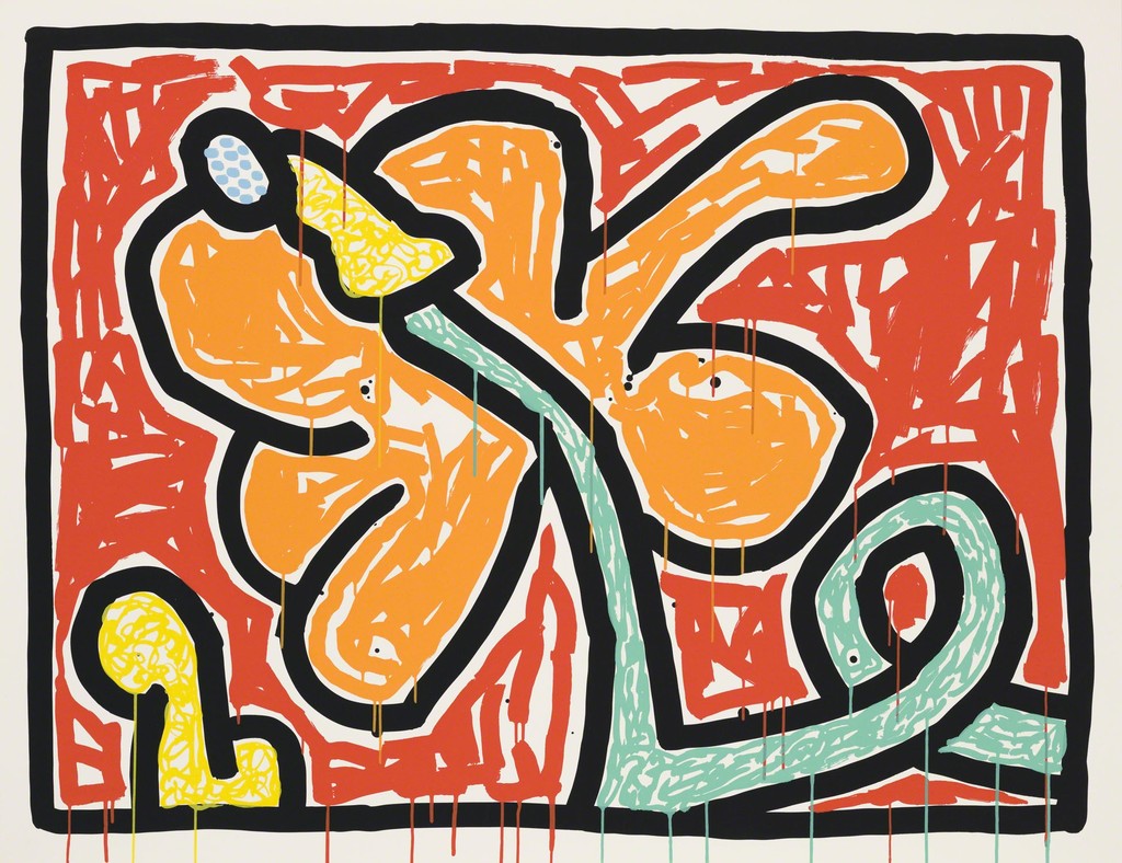 Keith Haring, Flowers, 1990