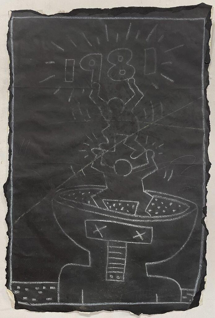 Keith Haring, Untitled (Subway Drawing), 1981