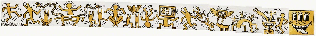 Keith Haring, Construction Fence, from portfolio: Forty Are Better Than One, 1983/2009