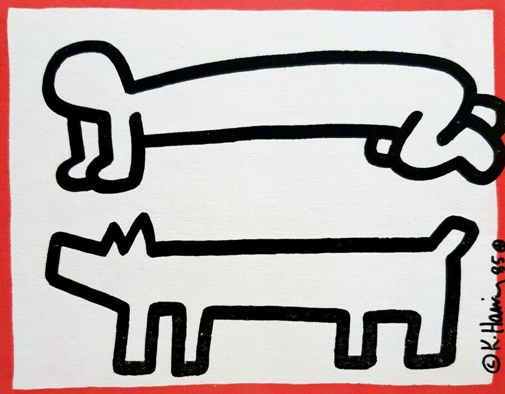 Keith Haring, Keith Haring DV8 announcement (Keith Haring San Francisco 1987), 1987