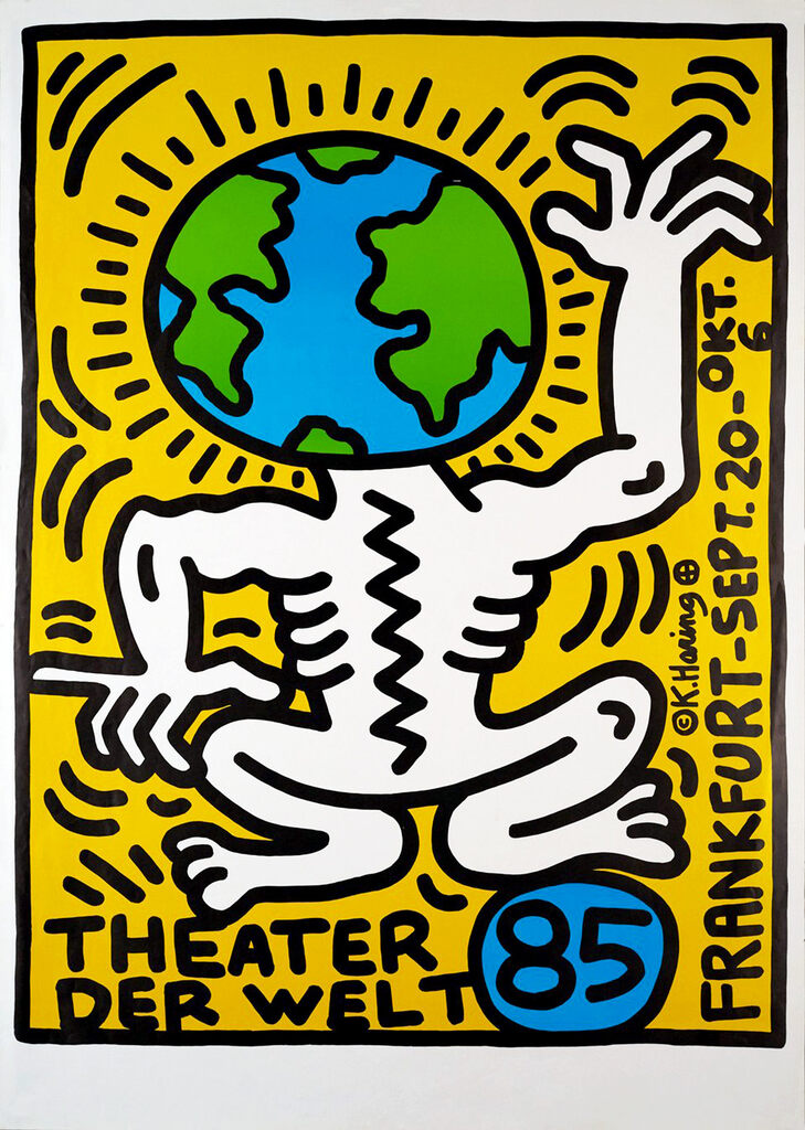 Keith Haring, Keith Haring Theater der Welt Frankfurt (Keith Haring 1985), 1985