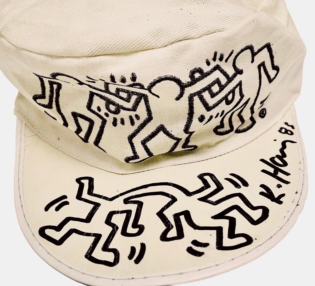 Keith Haring Drawing 1983 (Keith World Tour hat), image 1