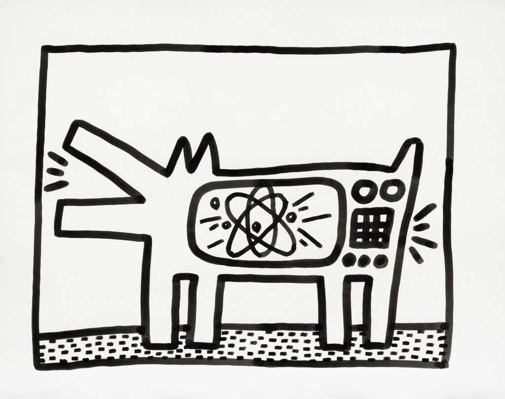 Keith Haring, TV Dog, 1982