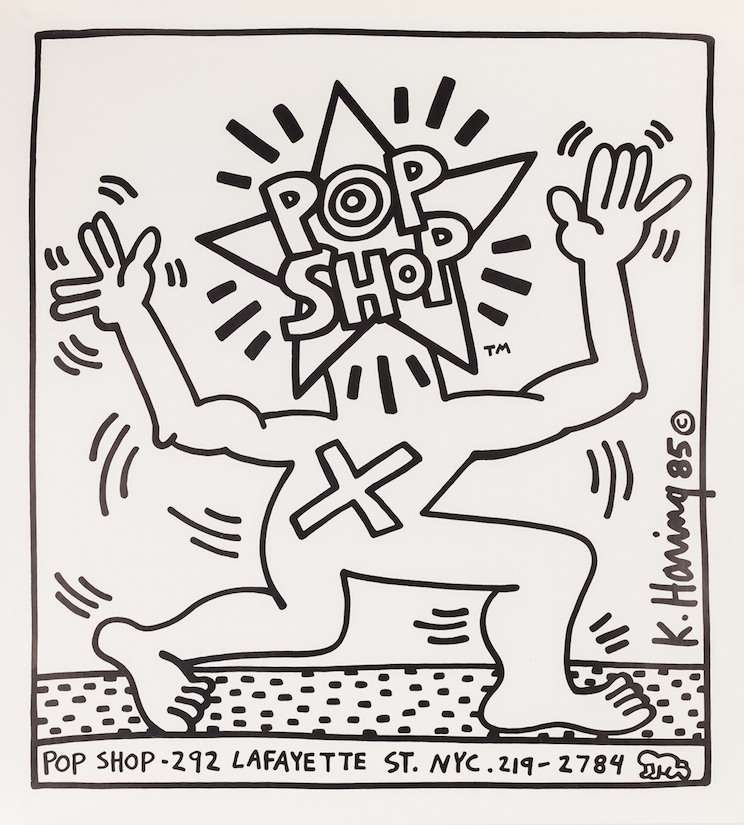 Keith Haring, Pop Shop Poster (NYC), ca. 1986