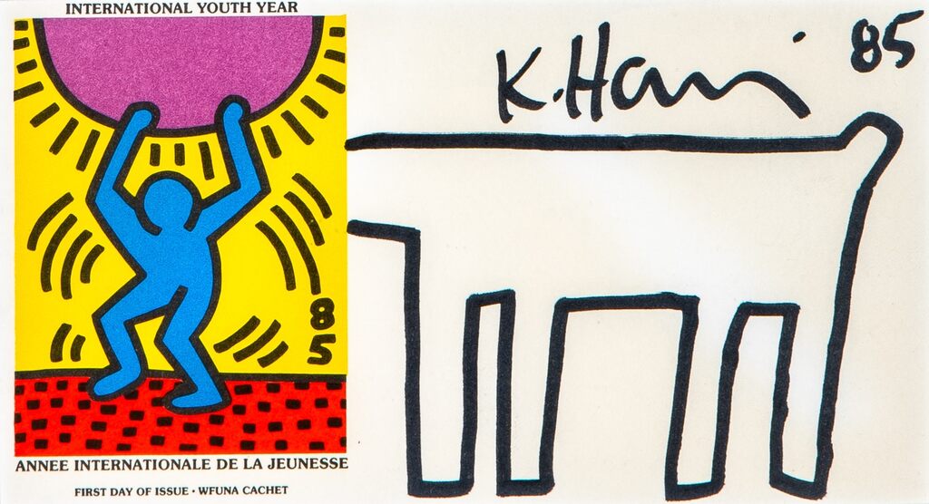 Keith Haring, Untitled (dog), 1985