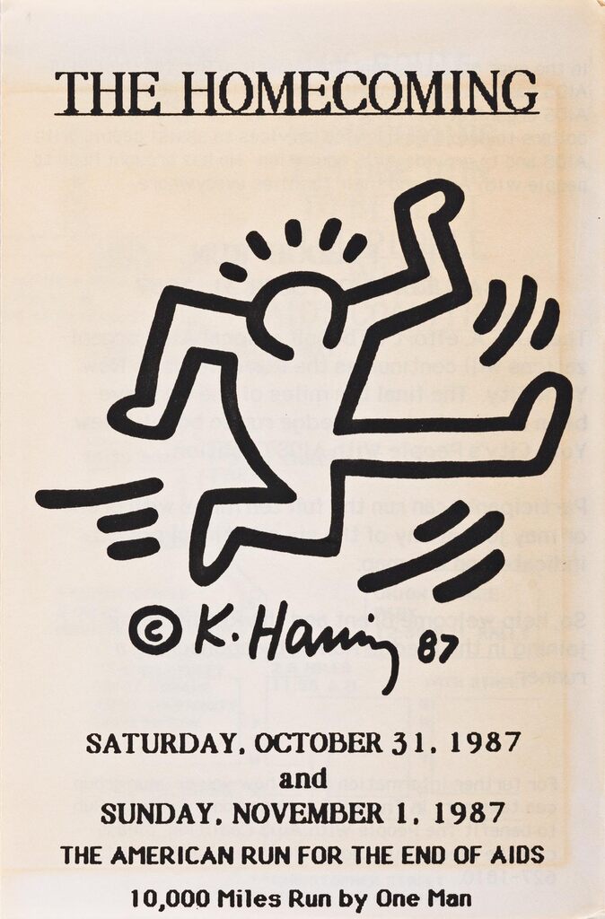 Keith Haring The Homecoming 1987 (announcement), image 1