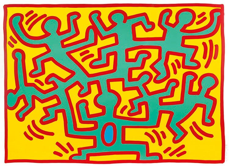 Keith Haring, Growing (Plate 2), 1988