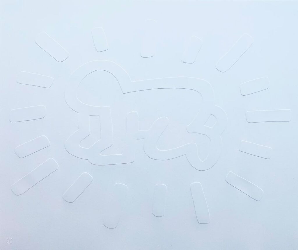Keith Haring, White Icons (A) - Radiant Baby, 1990