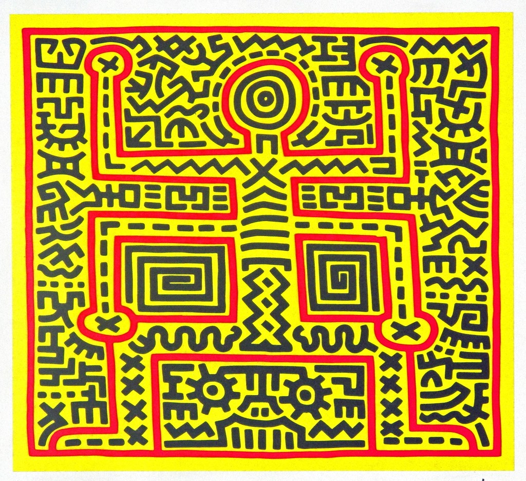 Keith Haring, Untitled (Abstract Figure), ca. 1983