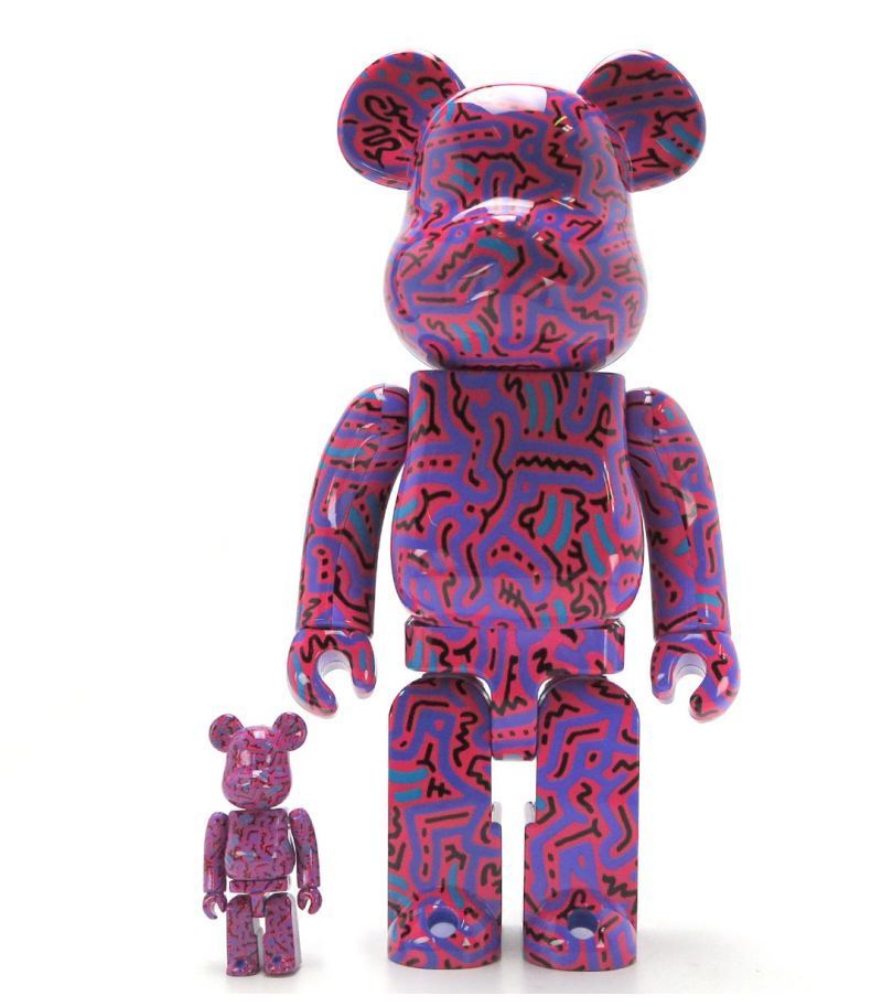 Keith Haring, Version #2 Medicom 400% & 100% Be@rbrick Set, 2018