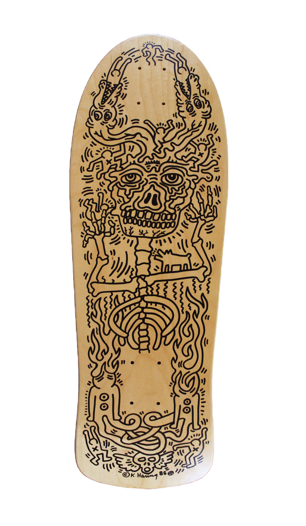 Keith Haring, Original 1986 Pop Shop Skateboard Deck, 1986