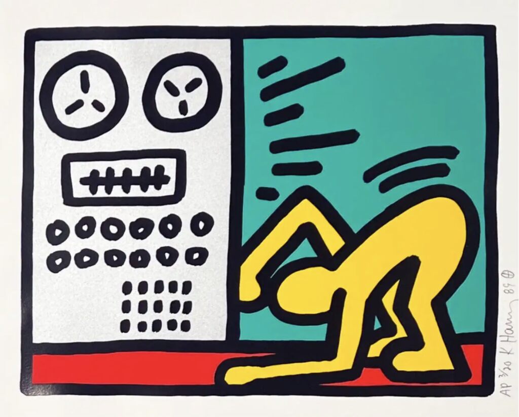Keith Haring, Pop Shop III Plate IV, 1989