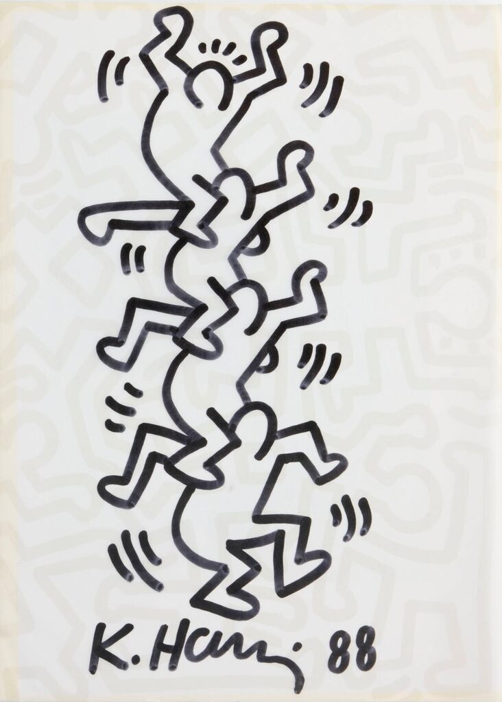 Keith Haring, Untitled (Totem Drawing), 1988