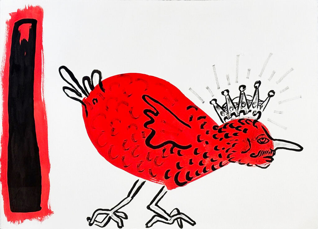 Keith Haring, King Chicken, 1988
