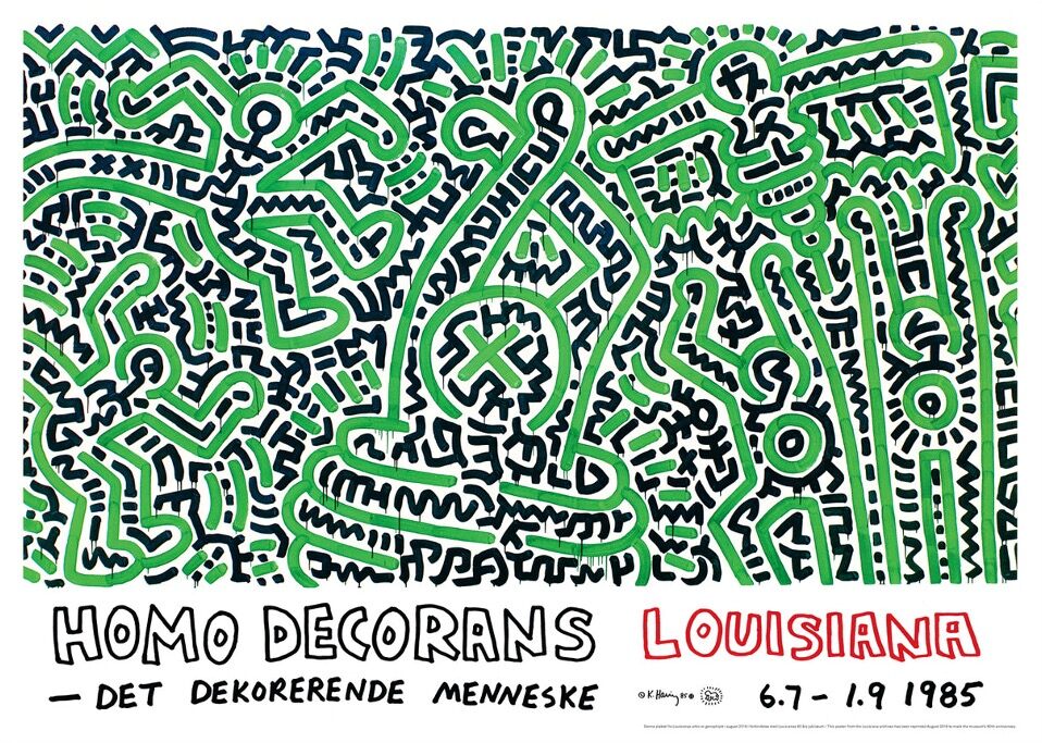 Keith Haring, Jubilæumsplakat - Homo Decorans (1985), 2018