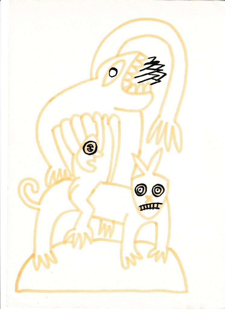 Keith Haring, Animals for Madison Arman, 1988