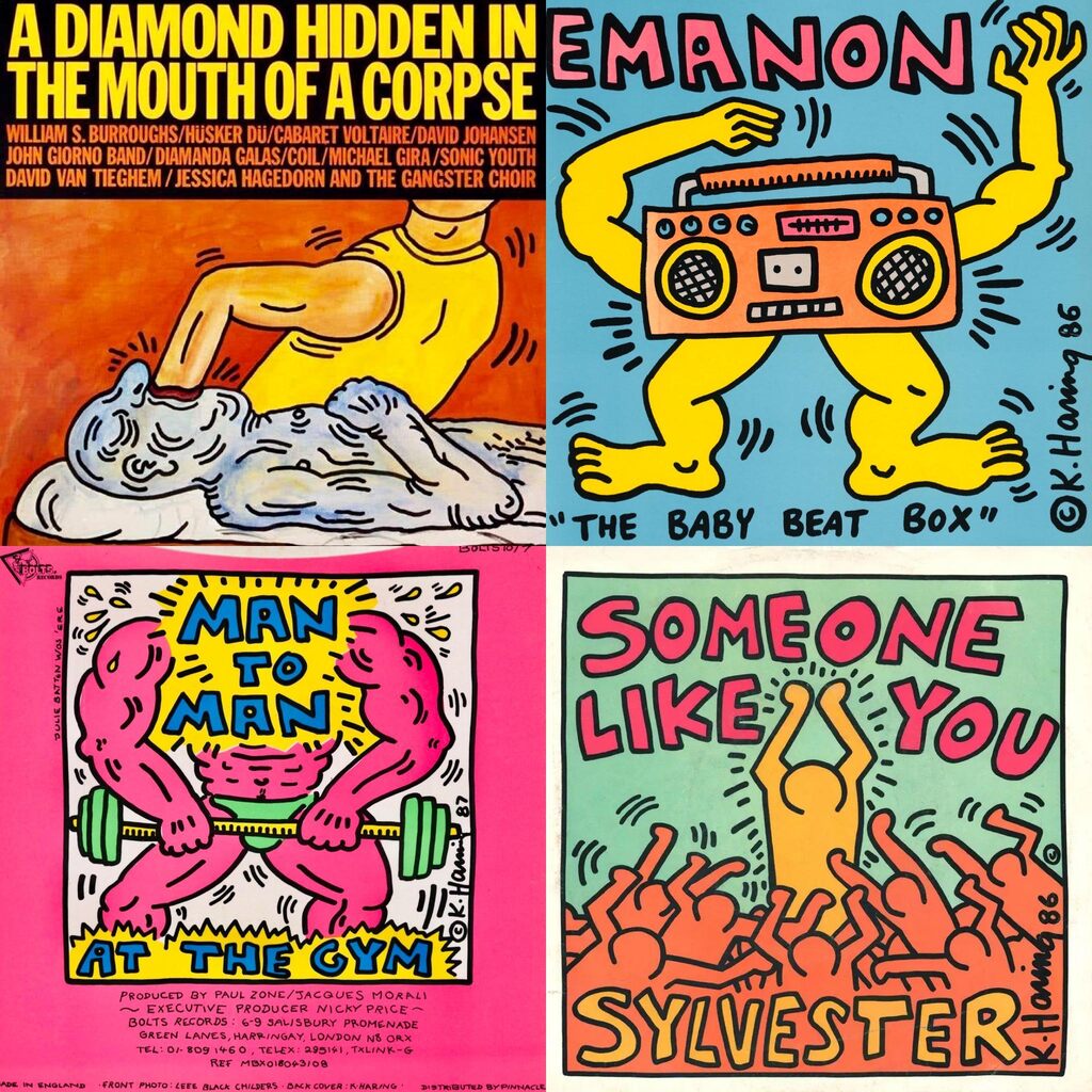Keith Haring, 1980s Keith Haring Record Art: set of works (Keith Haring album art), 1985