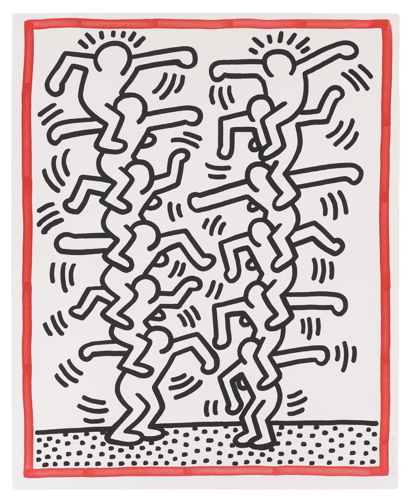 Three Lithographs: one plate (Ladder Man) (1985) (signed), image 1
