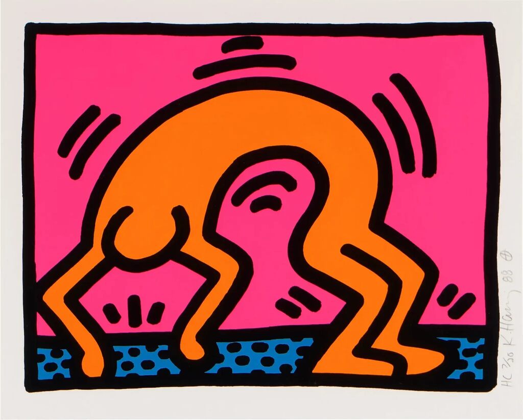 Keith Haring, POP SHOP II: ONE PLATE, 1988