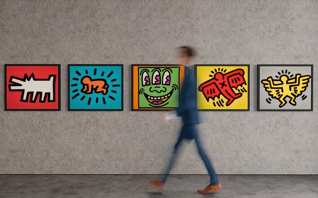 Keith Haring, Icons Portfolio (Five Screenprints), 1990
