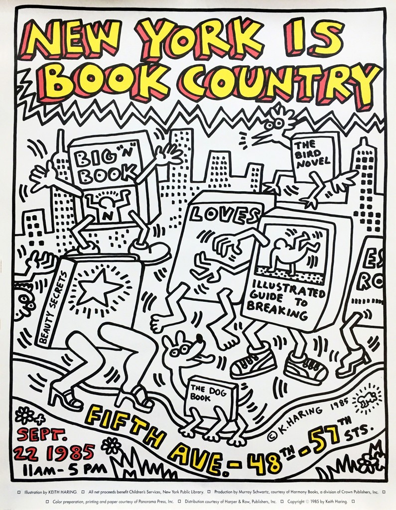 Keith Haring, Keith Haring New York Is Book Country, 1985
