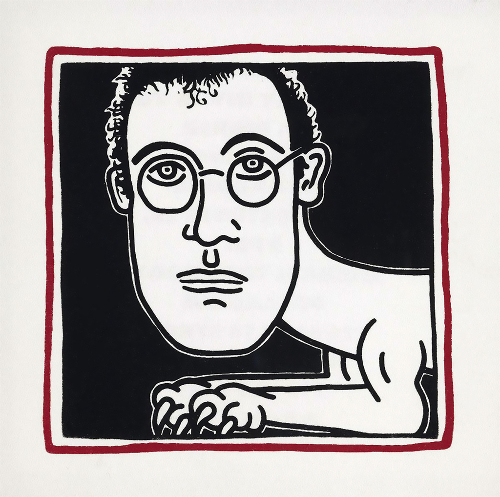 Keith Haring Dinner Palladium 1985 (Haring self-portarit), image 1