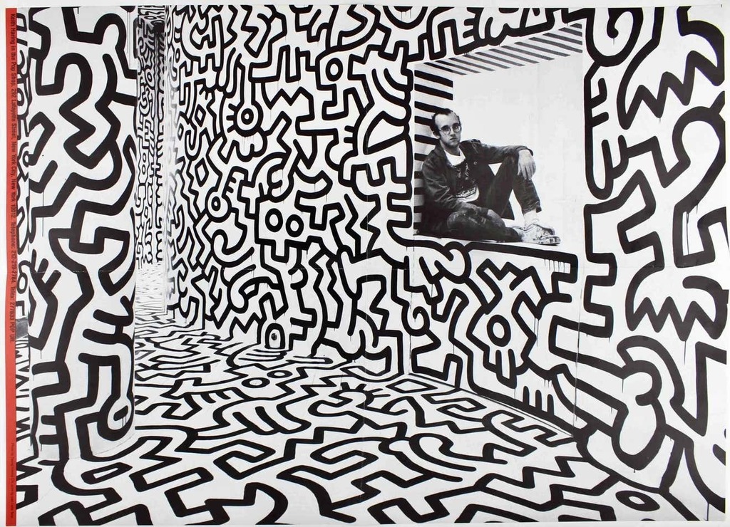 Keith Haring, Keith Haring Pop Shop poster, ca. 1989