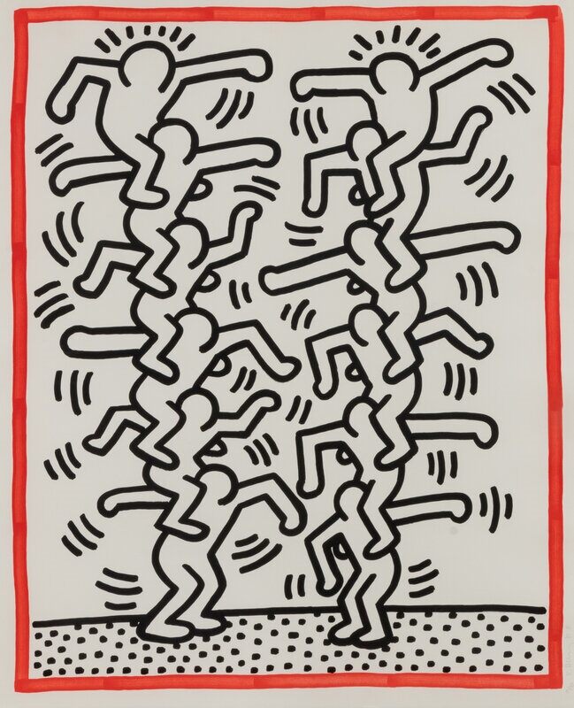 Keith Haring, Untitled (from Three Lithographs), 1985