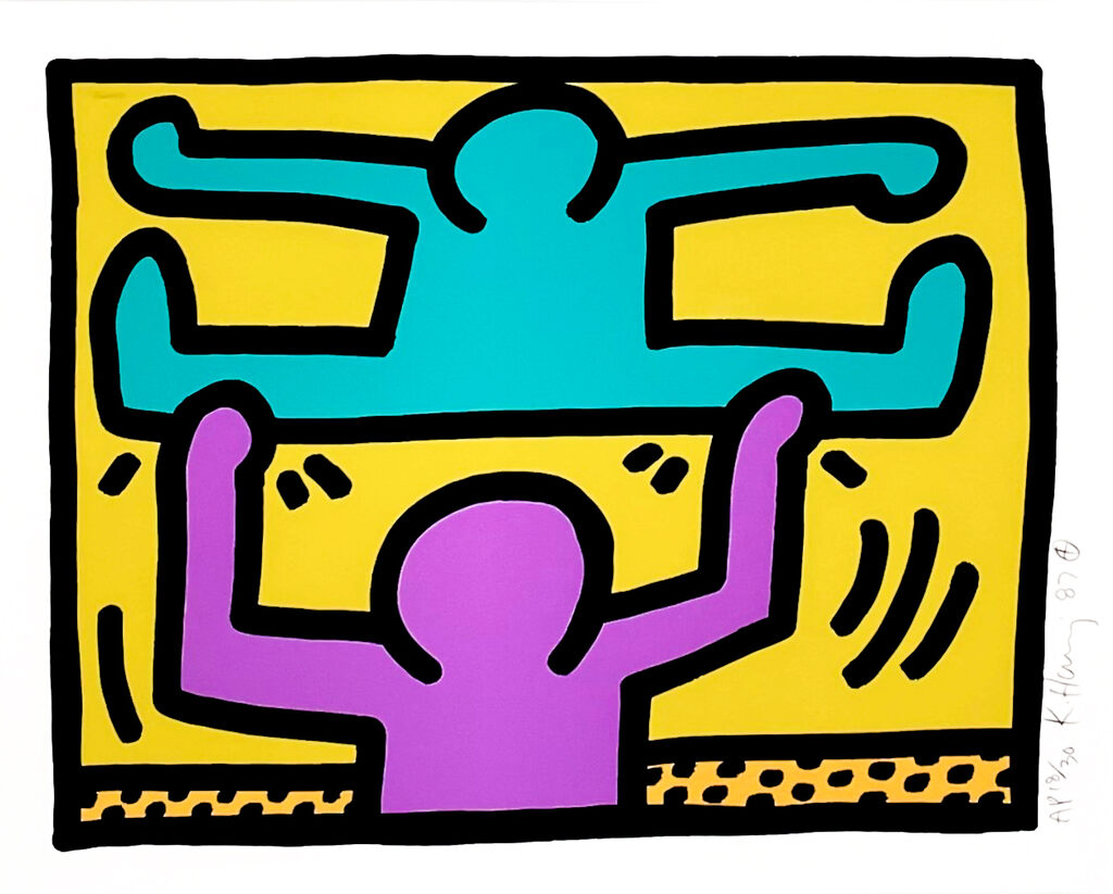 Keith Haring, "Untitled" from Pop Shop I, 1987