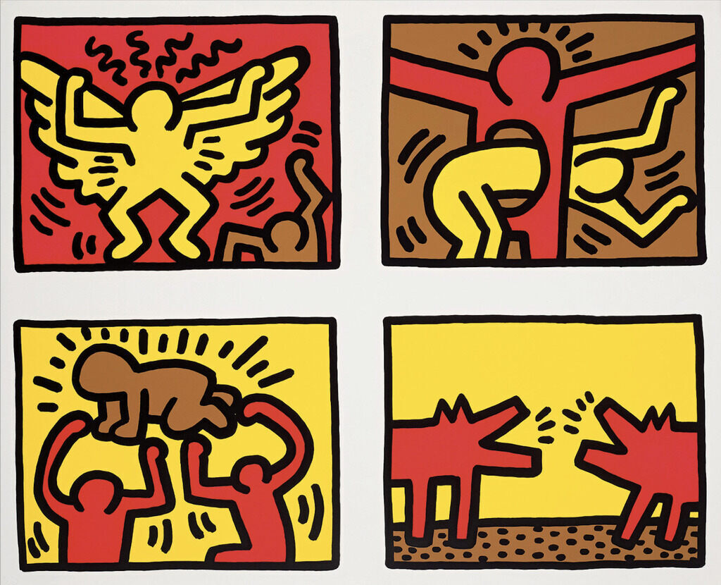 Keith Haring, Untitled (Pop Shop Quad IV), 1989