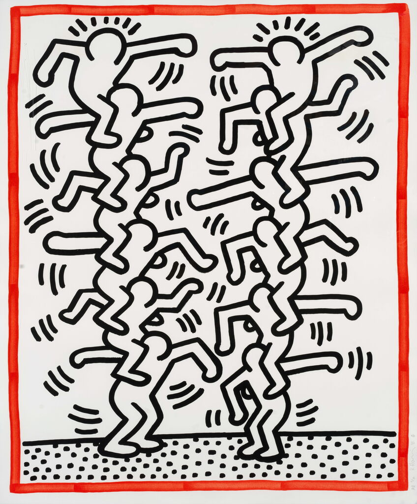 Keith Haring, Untitled (People Ladder), 1985