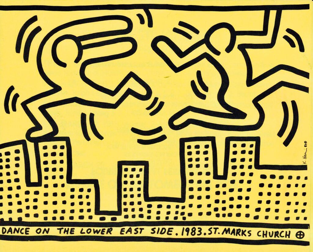 Keith Haring Dance on the Lower East Side (announcement), image 1