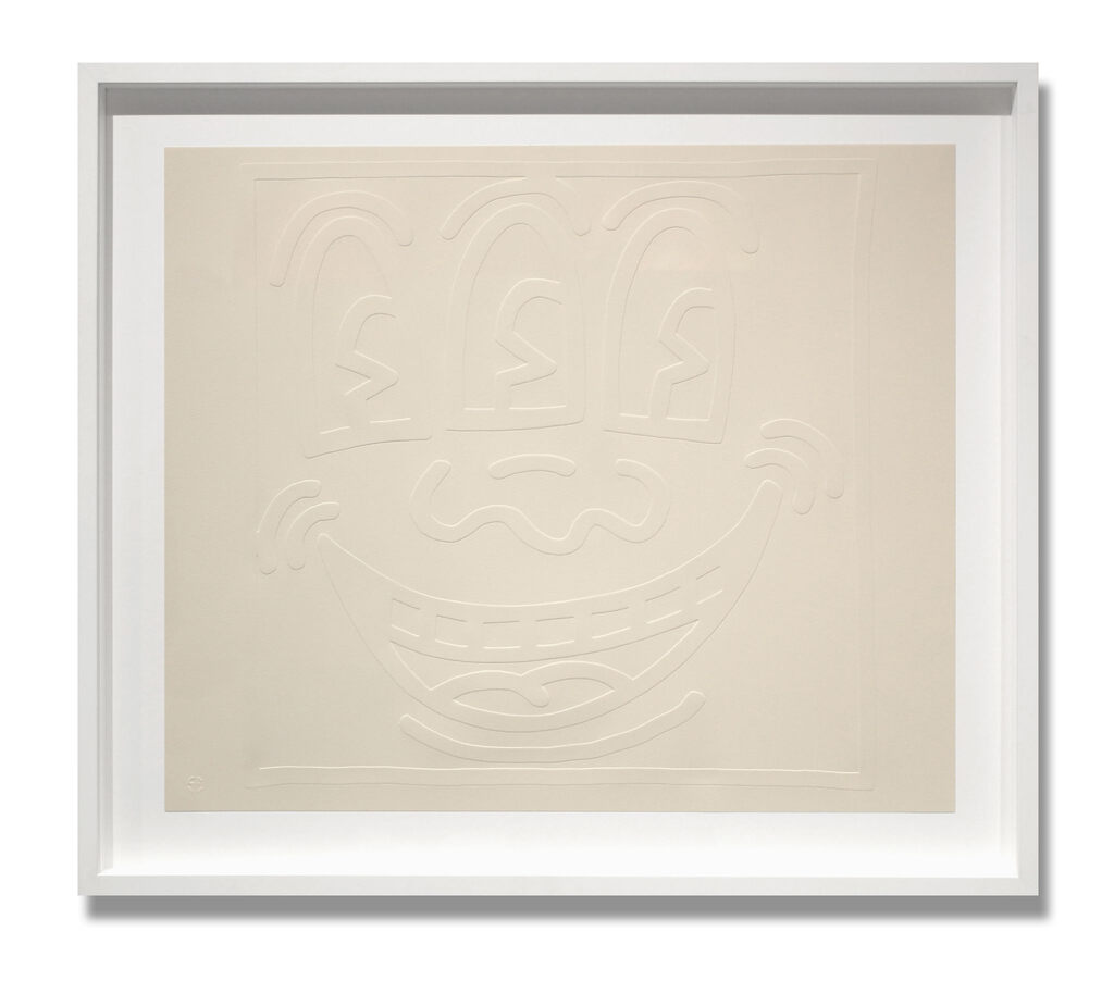 Keith Haring, White Icons: Three Eyed Monster, 1990