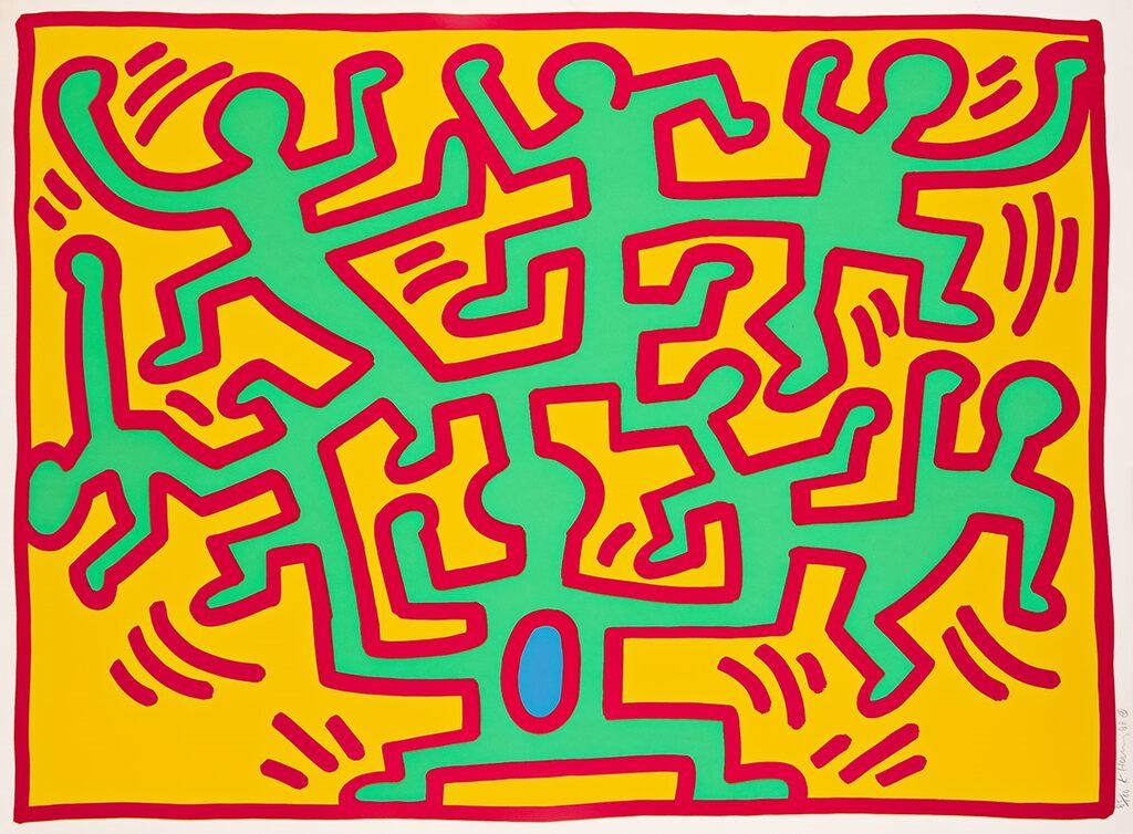 Keith Haring, Growing (Plate 4), 1988